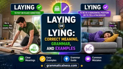 Laying or Lying