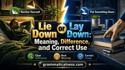 Lie Down or Lay Down