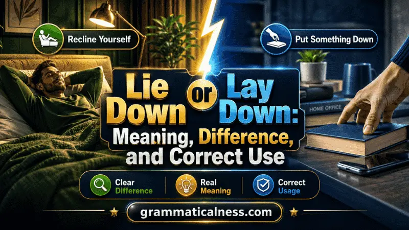 Lie Down or Lay Down