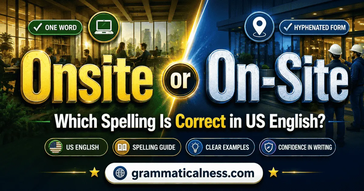 Onsite or On-Site