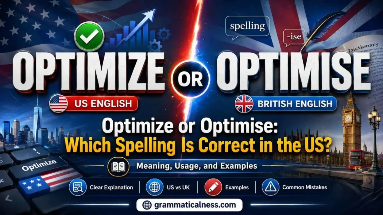 Optimize or Optimise