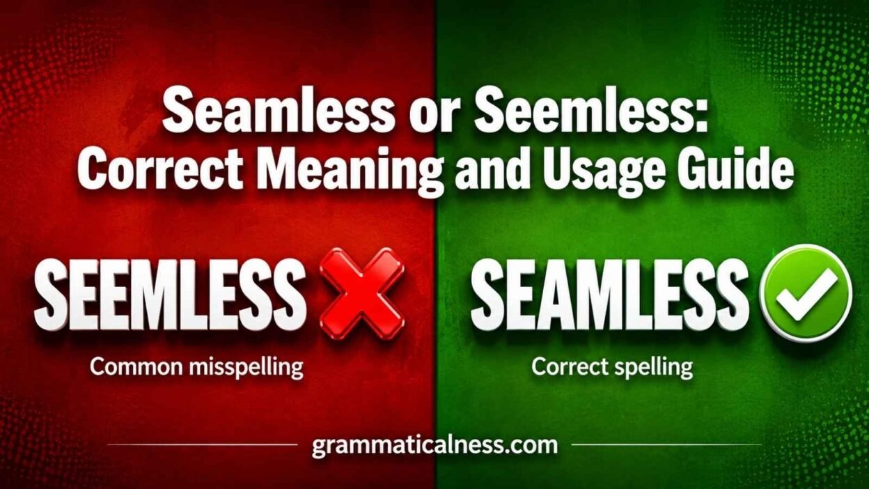 Seamless or Seemless