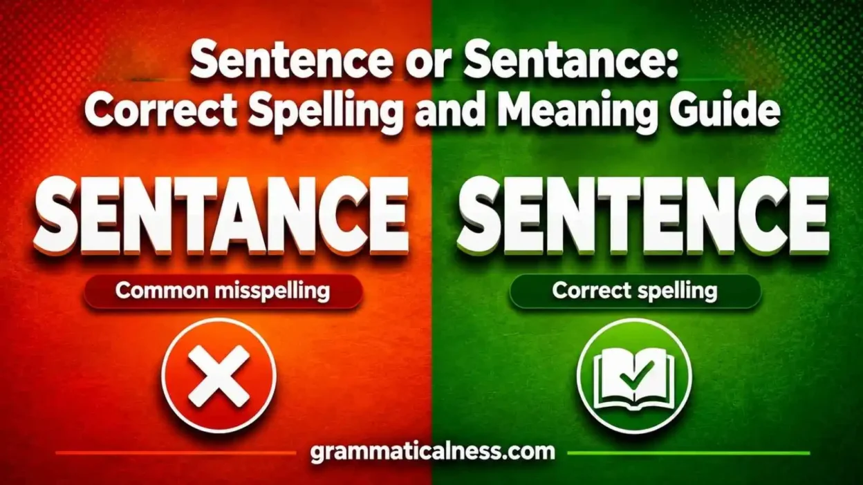 Sentence or Sentance