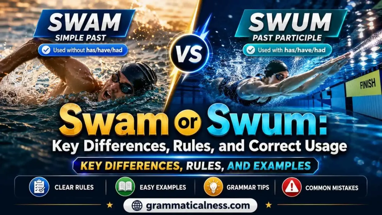 Swam or Swum