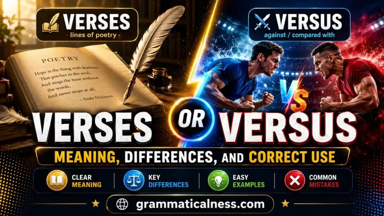 Verses or Versus