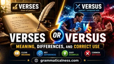 Verses or Versus
