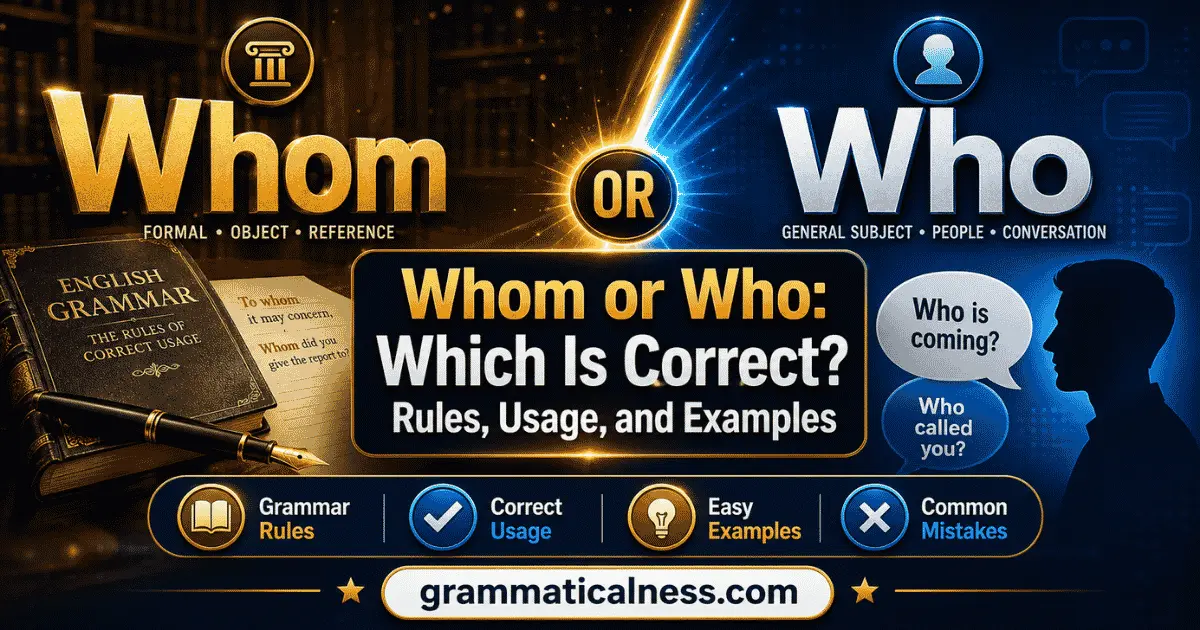 Whom or Who