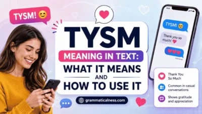 TYSM Meaning in Text