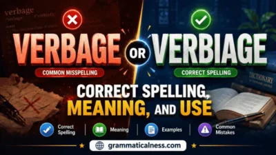 Verbage or Verbiage