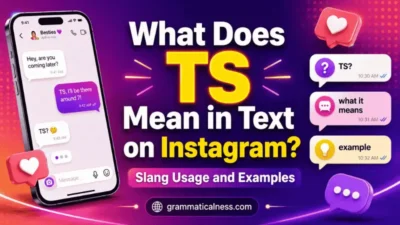 What Does TS Mean in Text on Instagram