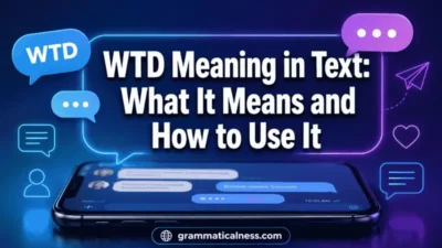 WTD Meaning in Text